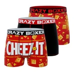 CRAZYBOXER Cheez-It Logo Men's Boxer Briefs (3 Pack)
