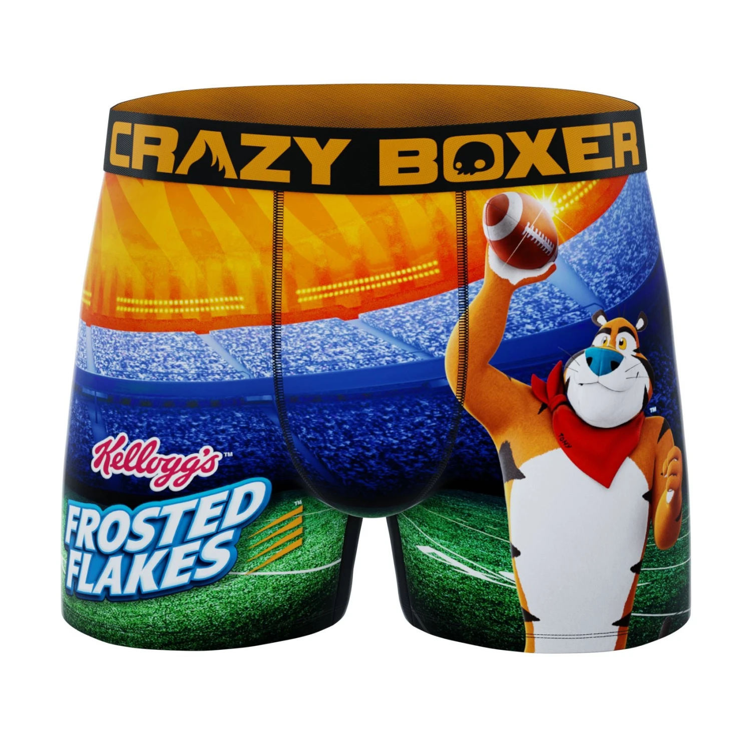 CRAZYBOXER Kelloggs Tiger Football Men's Boxer Briefs 3 CRAZYBOXER Kelloggs Tiger Football Men's Boxer Briefs