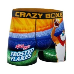 CRAZYBOXER Kelloggs Tiger Football Men's Boxer Briefs 8 CRAZYBOXER Kelloggs Tiger Football Men's Boxer Briefs -Crazyboxer Sales Store CBKLG01FBAL 3