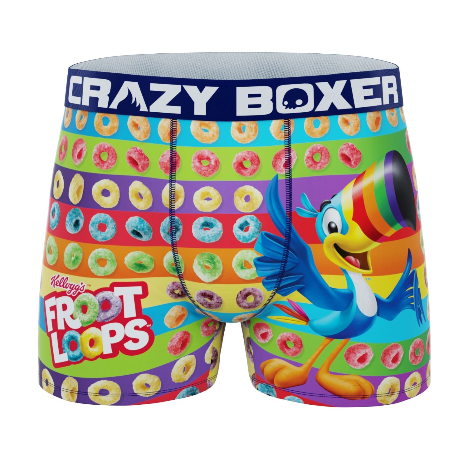 CRAZYBOXER Kellogg's Colorful Toucan Sam & Cereals Men's Boxer Briefs 3 CRAZYBOXER Kellogg's Colorful Toucan Sam & Cereals Men's Boxer Briefs