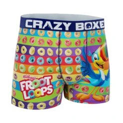 CRAZYBOXER Kellogg's Colorful Toucan Sam & Cereals Men's Boxer Briefs 8 CRAZYBOXER Kellogg's Colorful Toucan Sam & Cereals Men's Boxer Briefs -Crazyboxer Sales Store CBKLG01LIN2 3