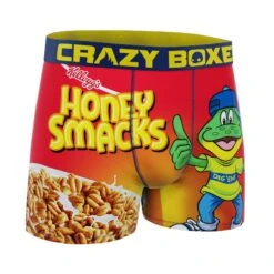 CRAZYBOXER Kellogg's Honey Smack Cereal Box Men's Boxer Briefs (Creative Packaging) 10 CRAZYBOXER Kellogg's Honey Smack Cereal Box Men's Boxer Briefs (Creative Packaging) -Crazyboxer Sales Store CBKLG01SMCKN 3