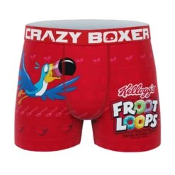 CRAZYBOXER Kellogg's Froot Loop Cereal Box Men's Boxer Briefs (Creative Packaging) -Crazyboxer Sales Store CBKLG01XFRON 1