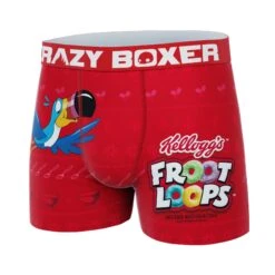 CRAZYBOXER Kellogg's Froot Loop Cereal Box Men's Boxer Briefs (Creative Packaging) -Crazyboxer Sales Store CBKLG01XFRON 4