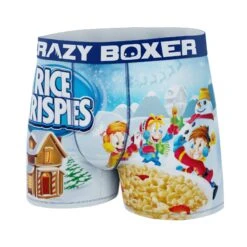 CRAZYBOXER Kellogg's Rice Krispies Men's Boxer Briefs -Crazyboxer Sales Store CBKLG01XKRP 1