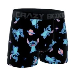 CRAZYBOXER Disney Black Stitch Men's Boxer Briefs -Crazyboxer Sales Store CBLIL0101ALO3 3