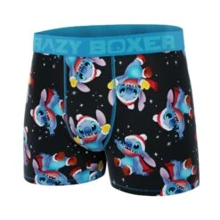 CRAZYBOXER Disney Lilo&Stitch Xmas Men's Boxer Briefs -Crazyboxer Sales Store CBLIL0102XMAS 4