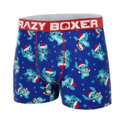 CRAZYBOXER Disney Lilo And Stitch Xmas Stitch Men's Boxer Briefs -Crazyboxer Sales Store CBLIL0106STIT 4