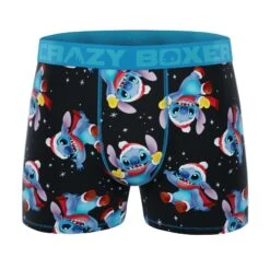 CRAZYBOXER Disney Lilo & Stitch Holidays Men's Boxer Briefs (2 Pack) 8 CRAZYBOXER Disney Lilo & Stitch Holidays Men's Boxer Briefs (2 Pack) -Crazyboxer Sales Store CBLIL0106X2A1 1