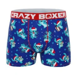 CRAZYBOXER Disney Lilo & Stitch Holidays Men's Boxer Briefs (2 Pack) 10 CRAZYBOXER Disney Lilo & Stitch Holidays Men's Boxer Briefs (2 Pack) -Crazyboxer Sales Store CBLIL0106X2A1 3
