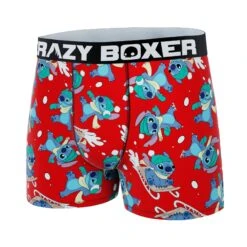 CRAZYBOXER Disney Lilo And Stitch Snow Sled Men's Boxer Briefs -Crazyboxer Sales Store CBLIL01SNOW 4