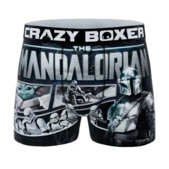CRAZYBOXER The Mandalorian Slick Men's Boxer Briefs (6 Pack) -Crazyboxer Sales Store CBMAN0101X6C1 5