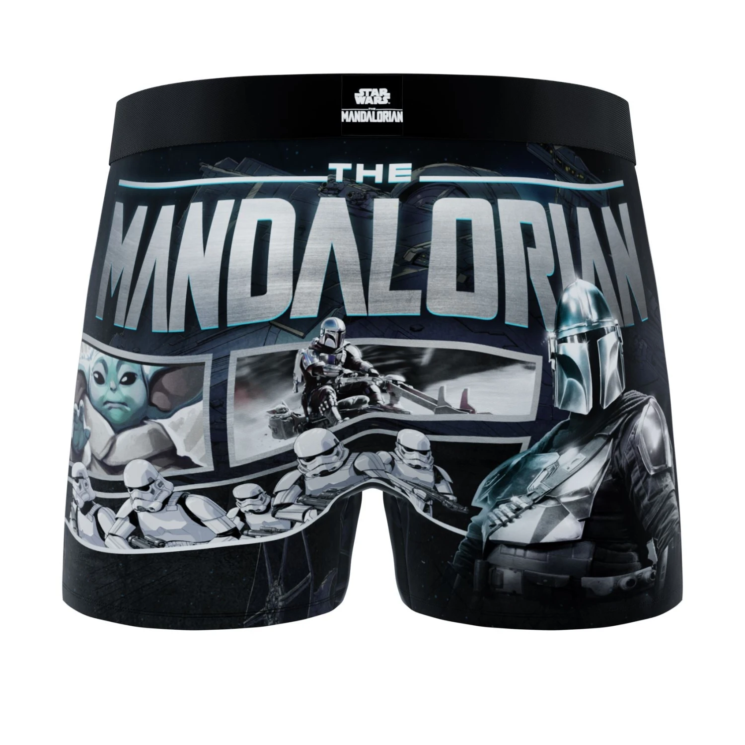 CRAZYBOXER The Mandalorian Silver Men's Boxer Briefs 4 CRAZYBOXER The Mandalorian Silver Men's Boxer Briefs - Image 2