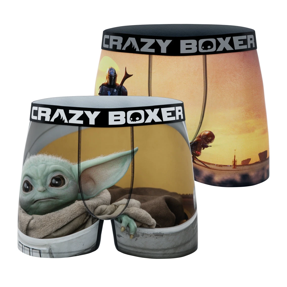 CRAZYBOXER The Mandalorian WalkingMen's Boxer Briefs (2 Pack) 3 CRAZYBOXER The Mandalorian WalkingMen's Boxer Briefs (2 Pack)