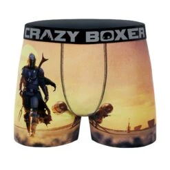 CRAZYBOXER The Mandalorian WalkingMen's Boxer Briefs (2 Pack) 8 CRAZYBOXER The Mandalorian WalkingMen's Boxer Briefs (2 Pack) -Crazyboxer Sales Store CBMAN0102X2A5 4