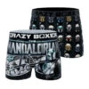 CRAZYBOXER The Mandalorian Helmets Men's Boxer Briefs (2 Pack) -Crazyboxer Sales Store CBMAN0102X2C5 1