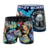 CRAZYBOXER The Mandalorian Vhs Men's Boxer Briefs (Pack 2) -Crazyboxer Sales Store CBMAN0102X2D1 1