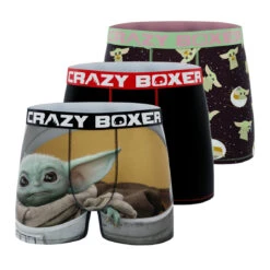 CRAZYBOXER The Mandalorian The Child Men's Boxer Briefs (3 Pack)