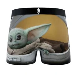 CRAZYBOXER The Mandalorian The Child Men's Boxer Briefs (3 Pack) -Crazyboxer Sales Store CBMAN0102X3A7 9