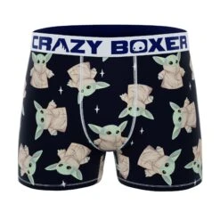 CRAZYBOXER The Mandalorian Master Baby Yoda Men's Boxer Briefs (3 Pack) 14 CRAZYBOXER The Mandalorian Master Baby Yoda Men's Boxer Briefs (3 Pack) -Crazyboxer Sales Store CBMAN0102X3C2 8