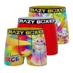 CRAZYBOXER The Mandalorian Color Men's Boxer Briefs (Pack 3)
