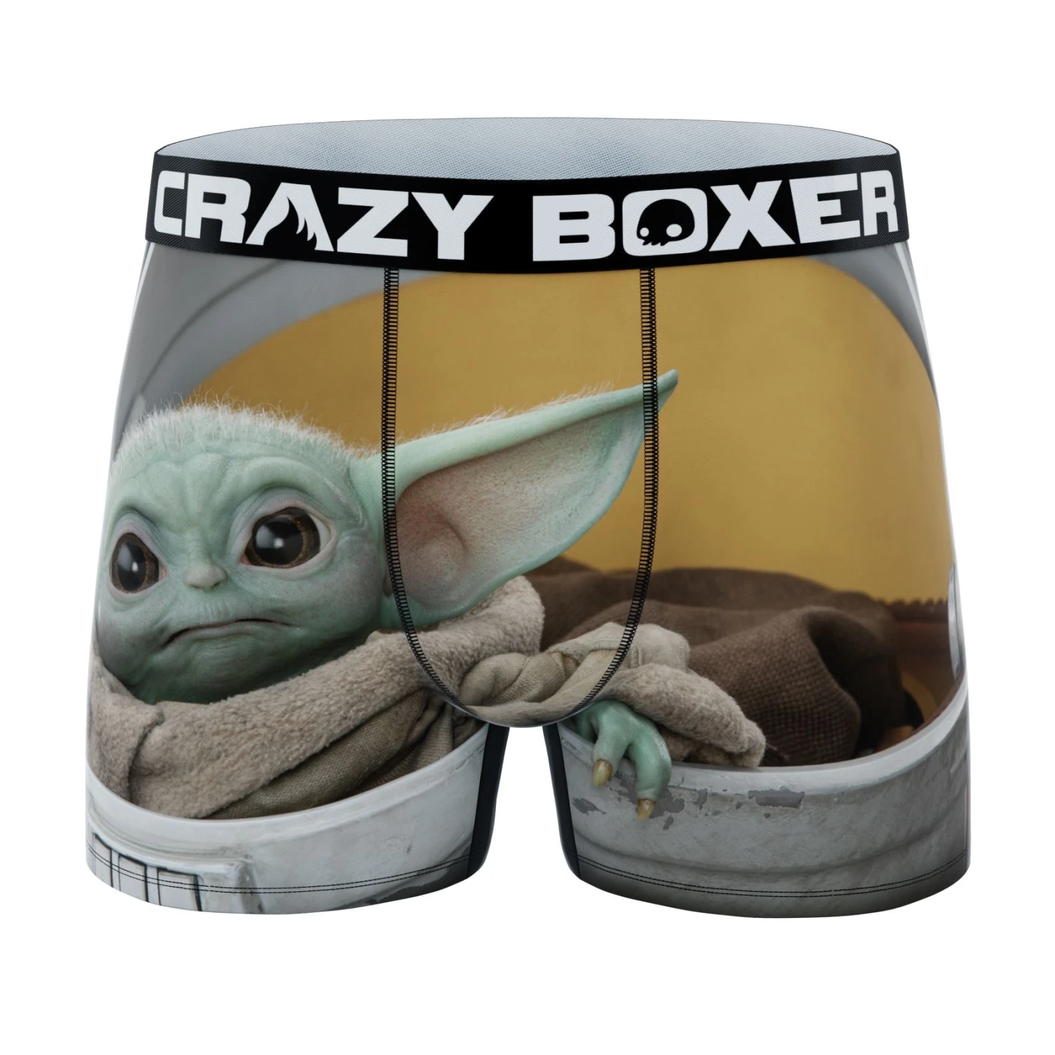 CRAZYBOXER The Mandalorian The Child Men's Boxer Briefs (5 Pack) 6 CRAZYBOXER The Mandalorian The Child Men's Boxer Briefs (5 Pack) - Image 4