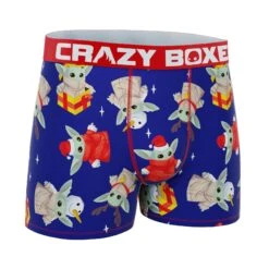 CRAZYBOXER Mandalorian Baby Yoda Holiday Men's Boxer Briefs -Crazyboxer Sales Store CBMAN0103BBYO 3