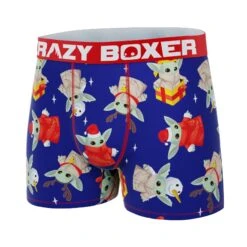 CRAZYBOXER Mandalorian Baby Yoda Holiday Men's Boxer Briefs -Crazyboxer Sales Store CBMAN0103BBYO 4