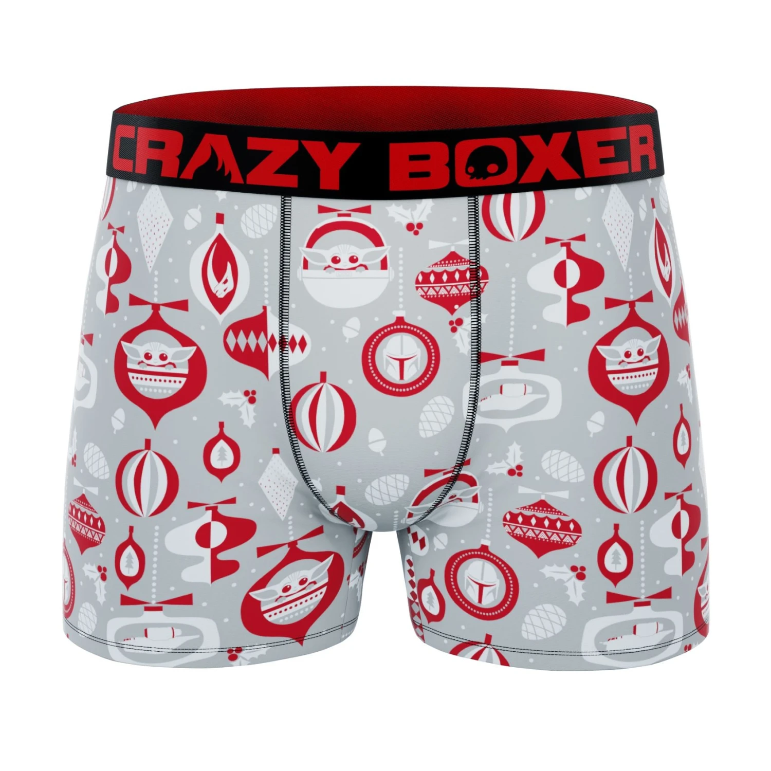 CRAZYBOXER The Mandalorian Holiday Men's Boxer Briefs 3 CRAZYBOXER The Mandalorian Holiday Men's Boxer Briefs