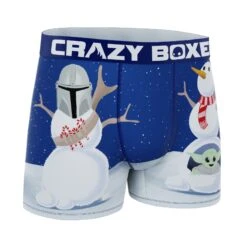 Men's Boxer Briefs - MANDALORIAN - Mandalorian Snowmen -Crazyboxer Sales Store CBMAN0103SNOW 3