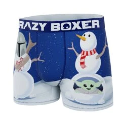 Men's Boxer Briefs - MANDALORIAN - Mandalorian Snowmen -Crazyboxer Sales Store CBMAN0103SNOW 4