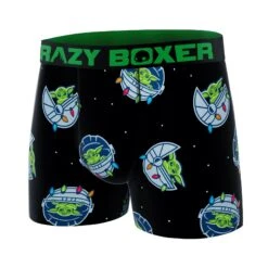 CRAZYBOXER The Mandalorian Baby Yoda Holiday Men's Boxer Briefs -Crazyboxer Sales Store CBMAN0103STAR 4