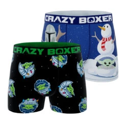 CRAZYBOXER The Mandalorian XMAS Men's Boxer Briefs (2 Pack)