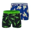 CRAZYBOXER The Mandalorian Green Baby Yoda Men's Boxer Briefs(2 Pack) -Crazyboxer Sales Store CBMAN0103X2A3 1