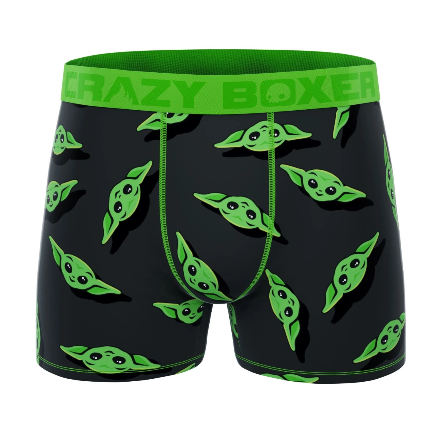 CRAZYBOXER The Mandalorian Green Baby Yoda Men's Boxer Briefs(2 Pack) 6 CRAZYBOXER The Mandalorian Green Baby Yoda Men's Boxer Briefs(2 Pack) - Image 4