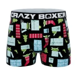 CRAZYBOXER Mandalorian Snowman &Christmas Men's Boxer Briefs (2 Pack) -Crazyboxer Sales Store CBMAN0103X2A6 3