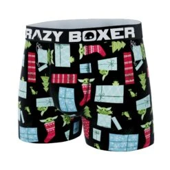CRAZYBOXER Mandalorian Christmas Men's Boxer Briefs 9 CRAZYBOXER Mandalorian Christmas Men's Boxer Briefs -Crazyboxer Sales Store CBMAN0103XMAS 4