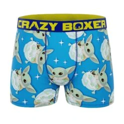 CRAZYBOXER Mandalorian Cereal Box Men's Boxer Briefs (Creative Packaging) -Crazyboxer Sales Store CBMAN0104FROGN 1