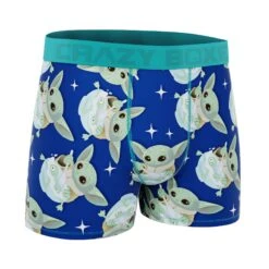 CRAZYBOXER The Mandalorian Frogs Men's Boxer Briefs (Cereal Box) -Crazyboxer Sales Store CBMAN0105FRO2N 3