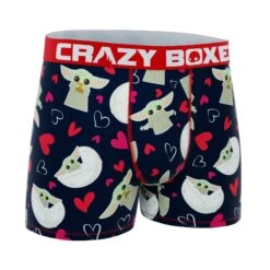 CRAZYBOXER Mandalorian Valentine Breathable Men's Soft Boxer Briefs (Creative Packaging) -Crazyboxer Sales Store CBMAN0105VAL2N 3