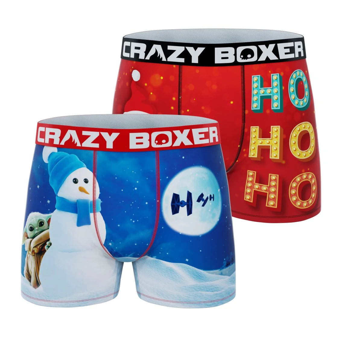 CRAZYBOXER The Mandalorian Holiday Men's Boxer Briefs (2 Pack) 3 CRAZYBOXER The Mandalorian Holiday Men's Boxer Briefs (2 Pack)