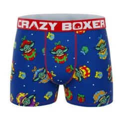 CRAZYBOXER The Mandalorian Galaxy Men's Boxer Briefs (3 Pack) 14 CRAZYBOXER The Mandalorian Galaxy Men's Boxer Briefs (3 Pack) -Crazyboxer Sales Store CBMAN0105X3A1 5