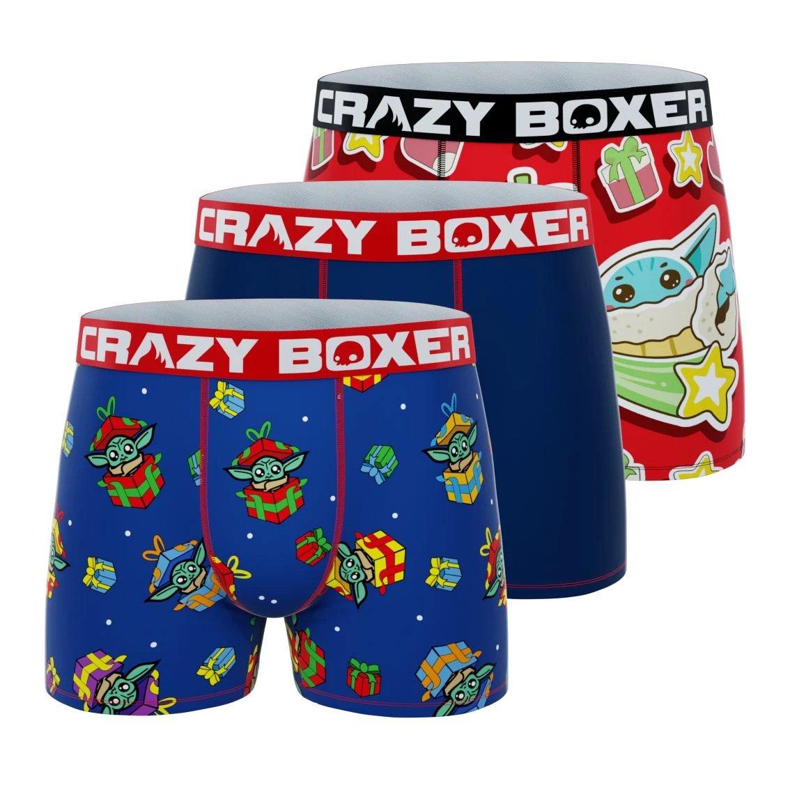 CRAZYBOXER The Mandalorian Galaxy Men's Boxer Briefs (3 Pack) 3 CRAZYBOXER The Mandalorian Galaxy Men's Boxer Briefs (3 Pack)