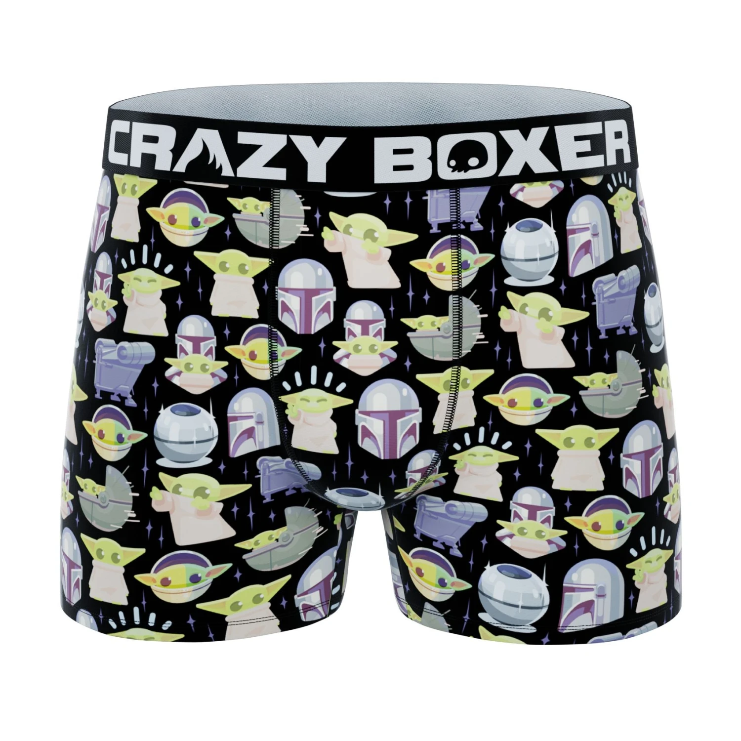 CRAZYBOXER The Mandalorian Faces Men's Boxer Briefs (3 Pack) 4 CRAZYBOXER The Mandalorian Faces Men's Boxer Briefs (3 Pack) - Image 2