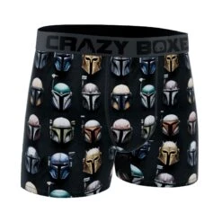 CRAZYBOXER The Mandalorian Star Wars Men's Boxer Briefs -Crazyboxer Sales Store CBMAN01AOPB 3