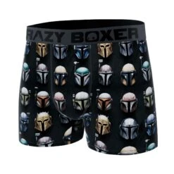 CRAZYBOXER The Mandalorian Star Wars Men's Boxer Briefs -Crazyboxer Sales Store CBMAN01AOPB 4