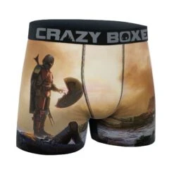 CRAZYBOXER The Mandalorian Wars Desert Men's Boxer Briefs -Crazyboxer Sales Store CBMAN01BAB 3