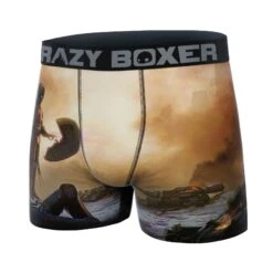 CRAZYBOXER The Mandalorian Wars Desert Men's Boxer Briefs -Crazyboxer Sales Store CBMAN01BAB 4