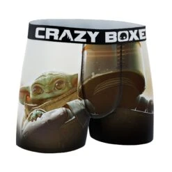 CRAZYBOXER The Mandalorian Wars Face Men's Boxer Briefs 8 CRAZYBOXER The Mandalorian Wars Face Men's Boxer Briefs -Crazyboxer Sales Store CBMAN01BCK 3