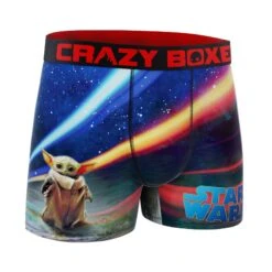 CRAZYBOXER The Mandalorian Yoda Light Saber Boxer Briefs (Creative Packaging) -Crazyboxer Sales Store CBMAN01FIGUN 3